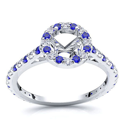 White Diamond and Blue Sapphire