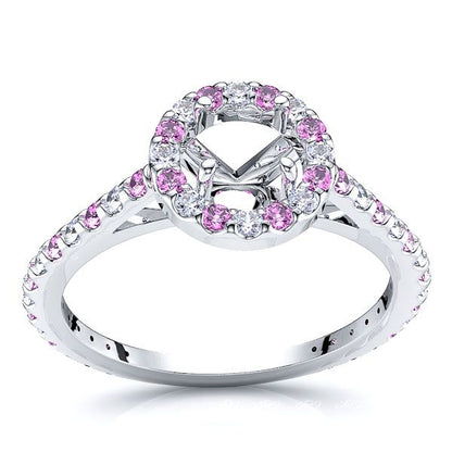 White Diamond and Pink Sapphire