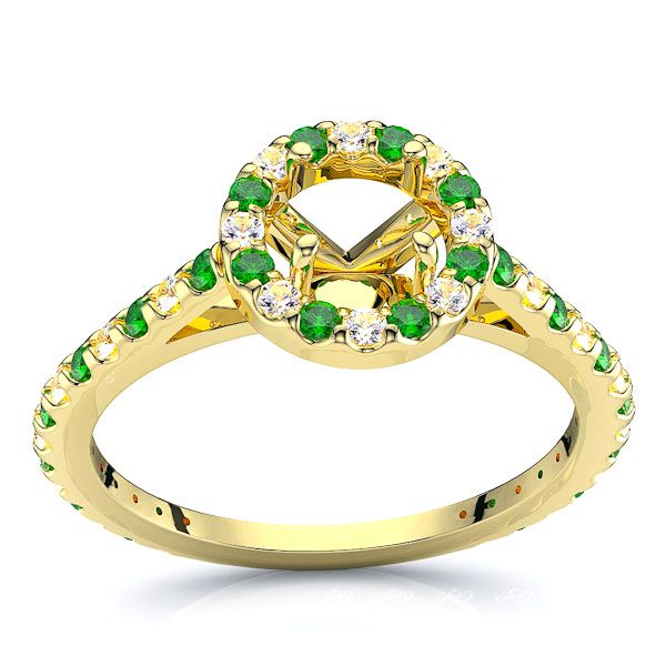 Yellow Diamond and Emerald
