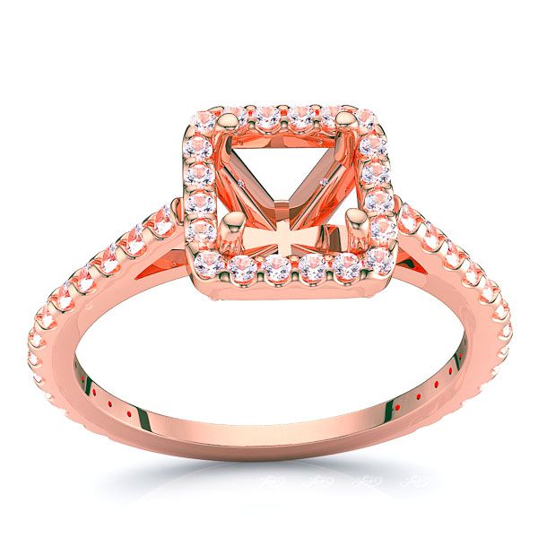 Maine Halo Engagement Ring