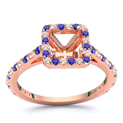 Rose Diamond and Blue Sapphire