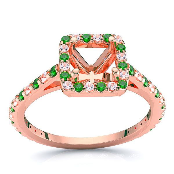 Rose Diamond and Emerald