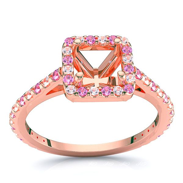 Rose Diamond and Pink Sapphire
