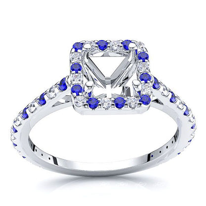 White Diamond and Blue Sapphire