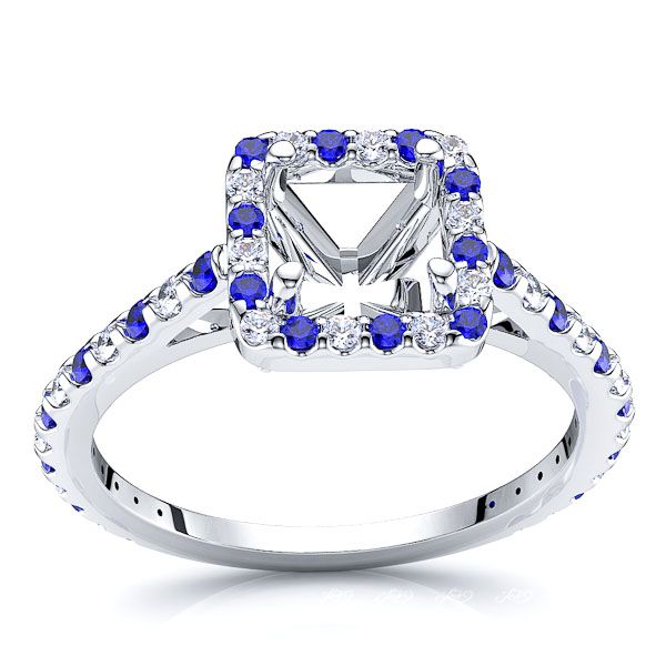 White Diamond and Blue Sapphire