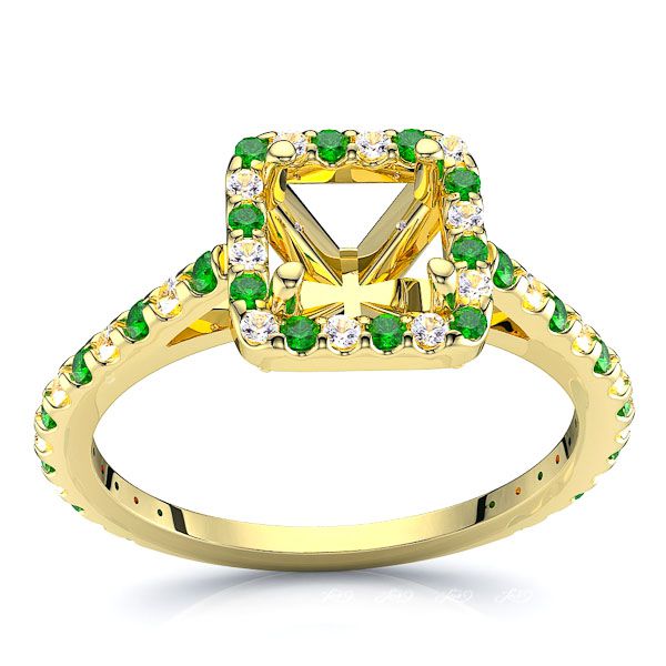 Yellow Diamond and Emerald