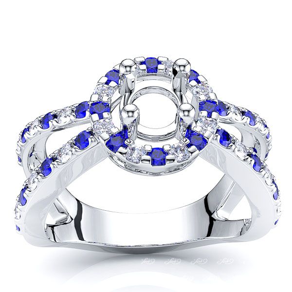 White Diamond and Blue Sapphire