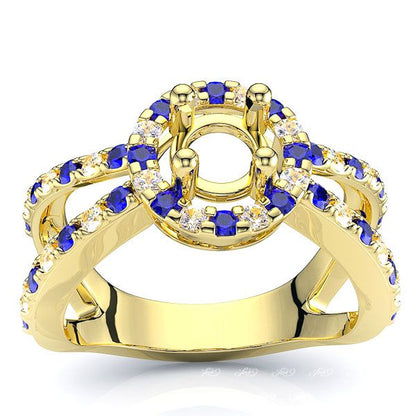 Yellow Diamond and Blue Sapphire