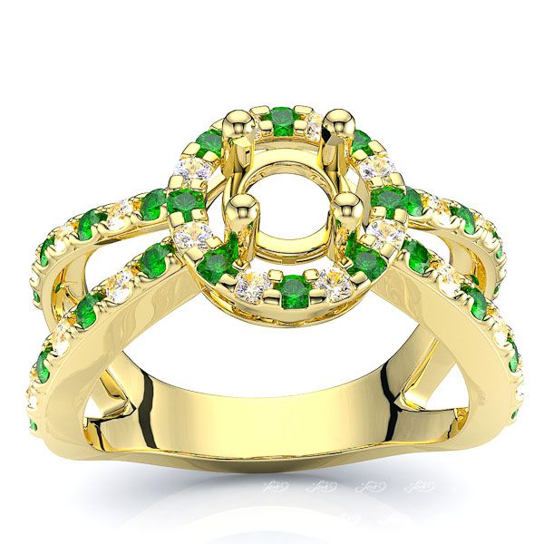 Yellow Diamond and Emerald