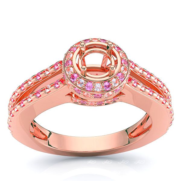 Rose Diamond and Pink Sapphire