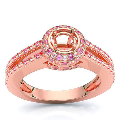 Rose Diamond and Pink Sapphire