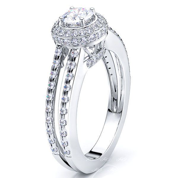 Iowa Halo Engagement Ring
