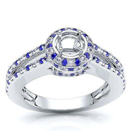 White Diamond and Blue Sapphire
