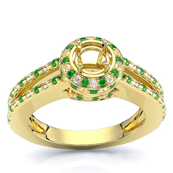 Yellow Diamond and Emerald