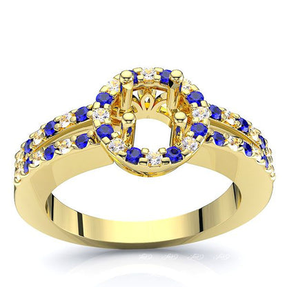 Yellow Diamond and Blue Sapphire