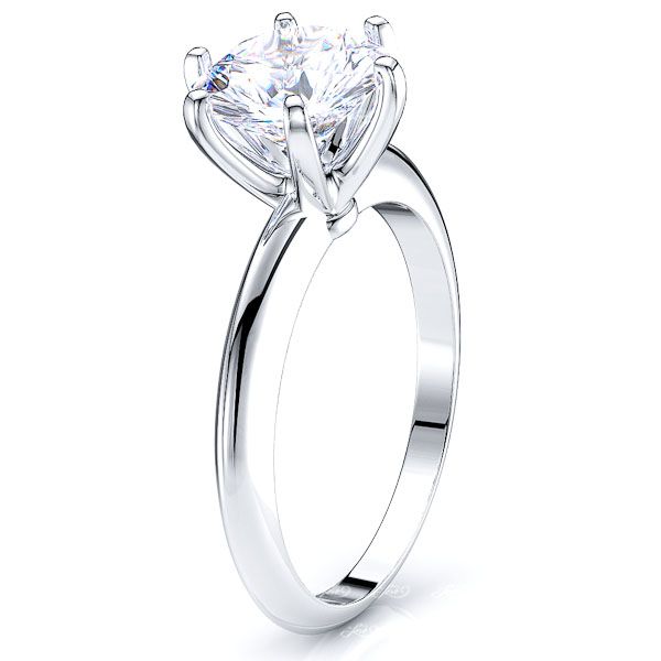 Solitaire Garland Engagement Ring