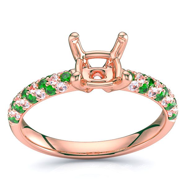 Rose Diamond and Emerald