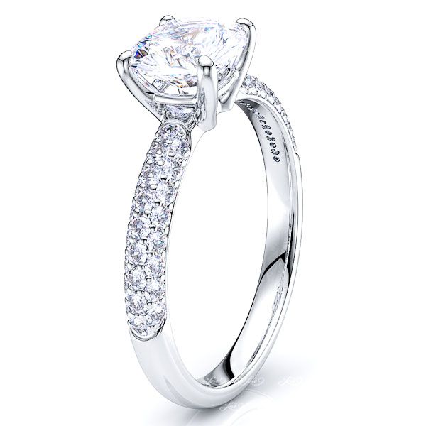 Palau Pave Set Engagement Ring