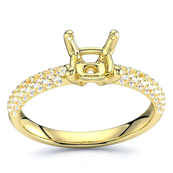 Palau Pave Set Engagement Ring