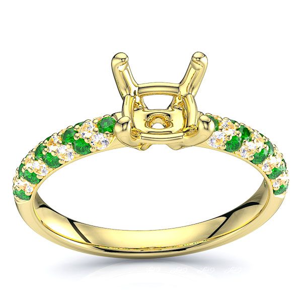 Yellow Diamond and Emerald