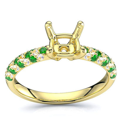 Yellow Diamond and Emerald