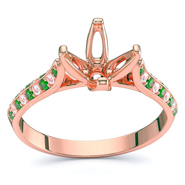 Rose Diamond and Emerald