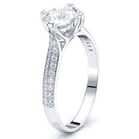 Wisconsin Pave Set Engagement Ring