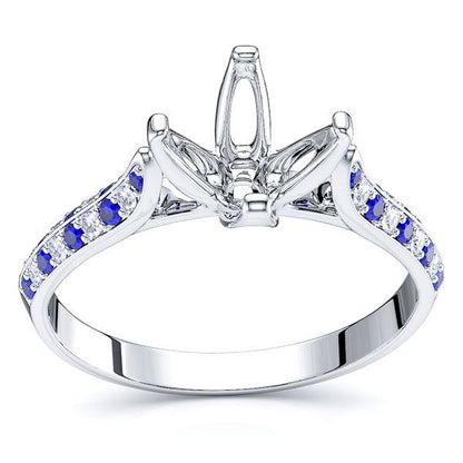 White Diamond and Blue Sapphire
