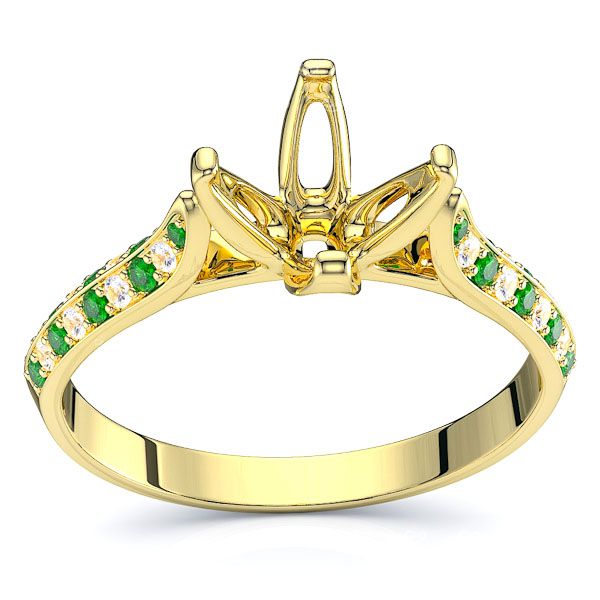 Yellow Diamond and Emerald