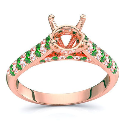Rose Diamond and Emerald