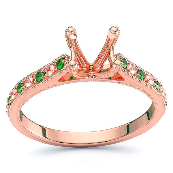Rose Diamond and Emerald
