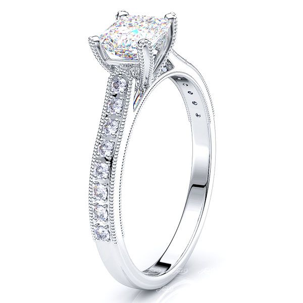 Louisiana Pave Set Engagement Ring
