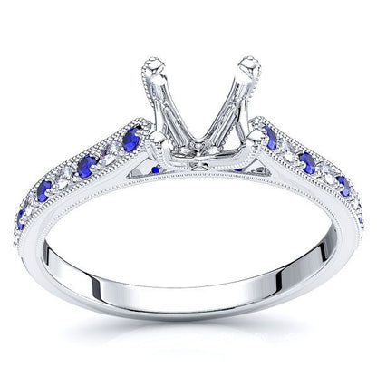 White Diamond and Blue Sapphire