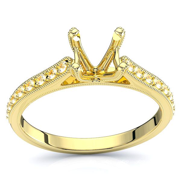 Louisiana Pave Set Engagement Ring