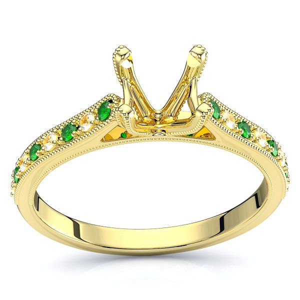 Yellow Diamond and Emerald