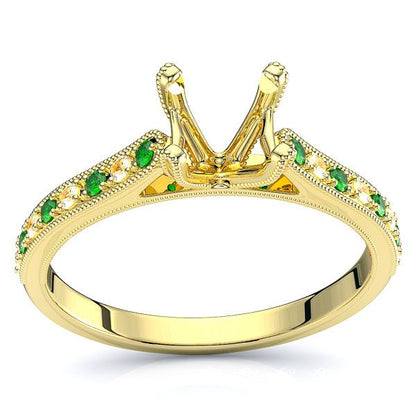 Yellow Diamond and Emerald