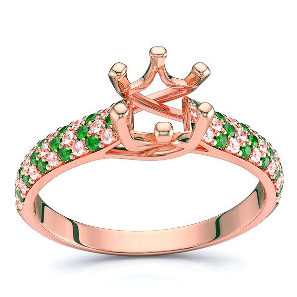 Rose Diamond and Emerald