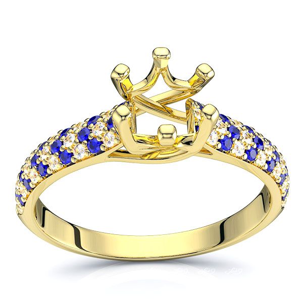 Yellow Diamond and Blue Sapphire
