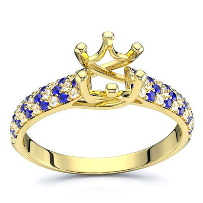 Yellow Diamond and Blue Sapphire