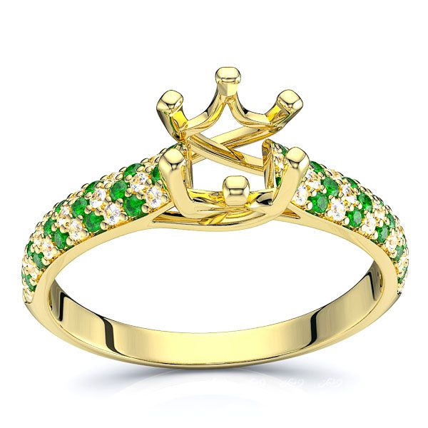 Yellow Diamond and Emerald