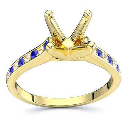 Yellow Diamond and Blue Sapphire