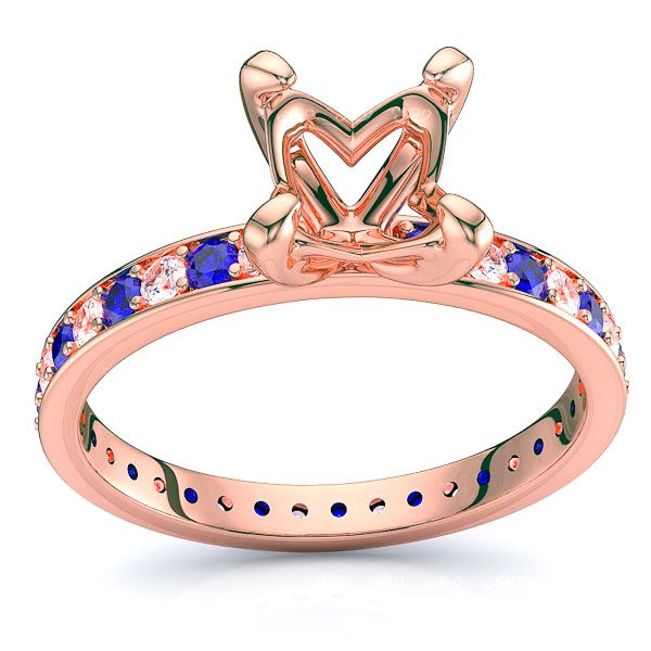 Rose Diamond and Blue Sapphire