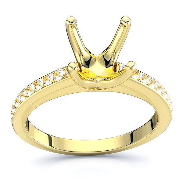Indiana Pave Set Engagement Ring