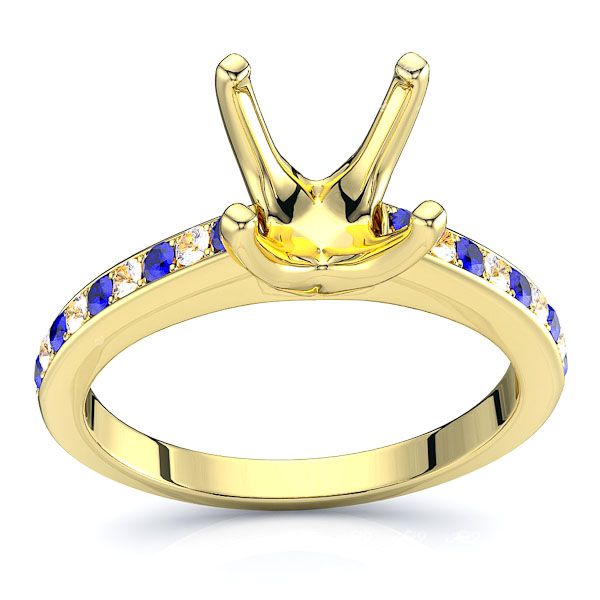 Yellow Diamond and Blue Sapphire