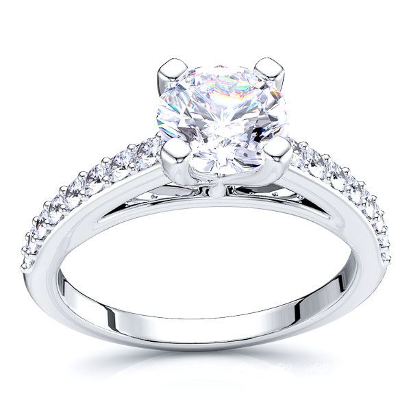 Nebraska Pave Set Engagement Ring