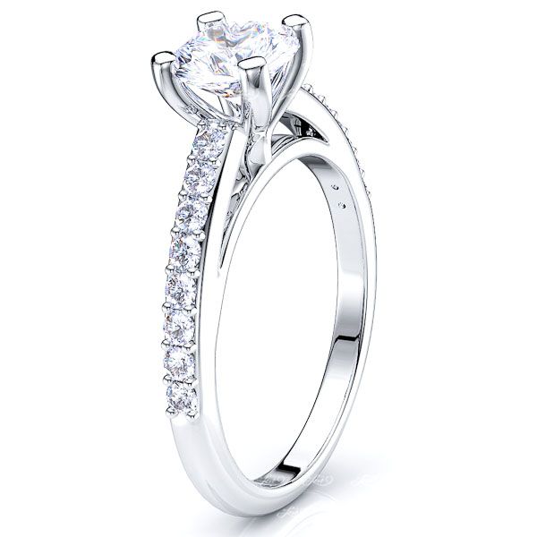 Nebraska Pave Set Engagement Ring