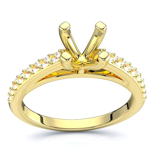 Nebraska Pave Set Engagement Ring
