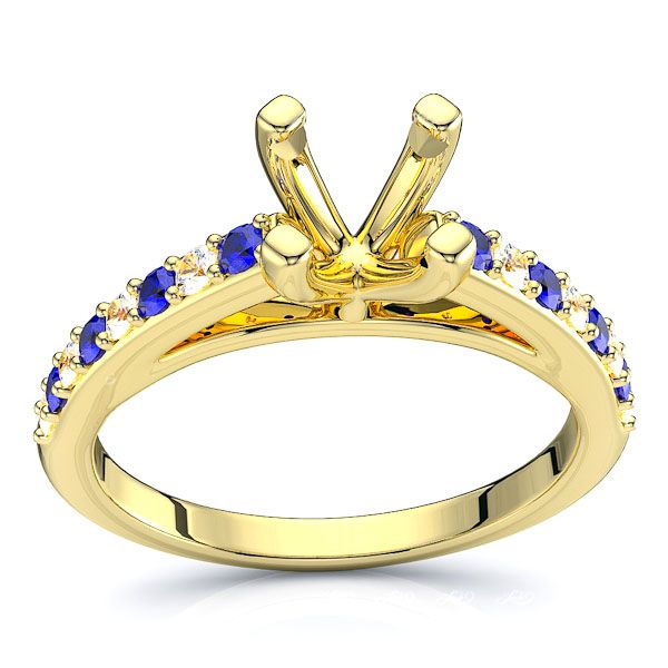 Yellow Diamond and Blue Sapphire