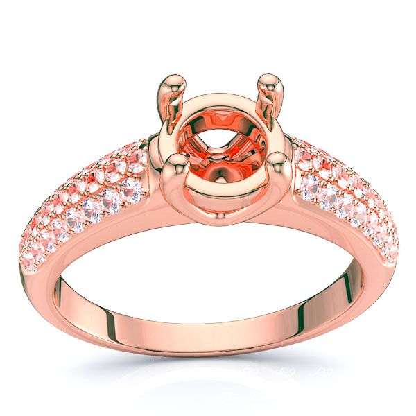 Wyoming Pave Set Engagement Ring