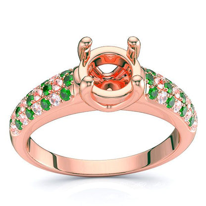 Rose Diamond and Emerald